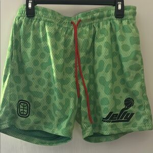 Overtime Green basketball shorts